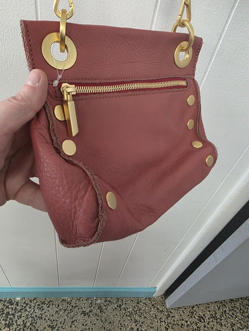Hammitt Tony Rouge Pink Leather Crossbody Euc $295.00 - Picture 3 of 6